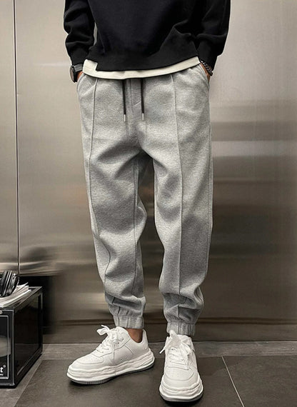 Thickened Ankle-Tied Drawstring Leisure Sweatpants