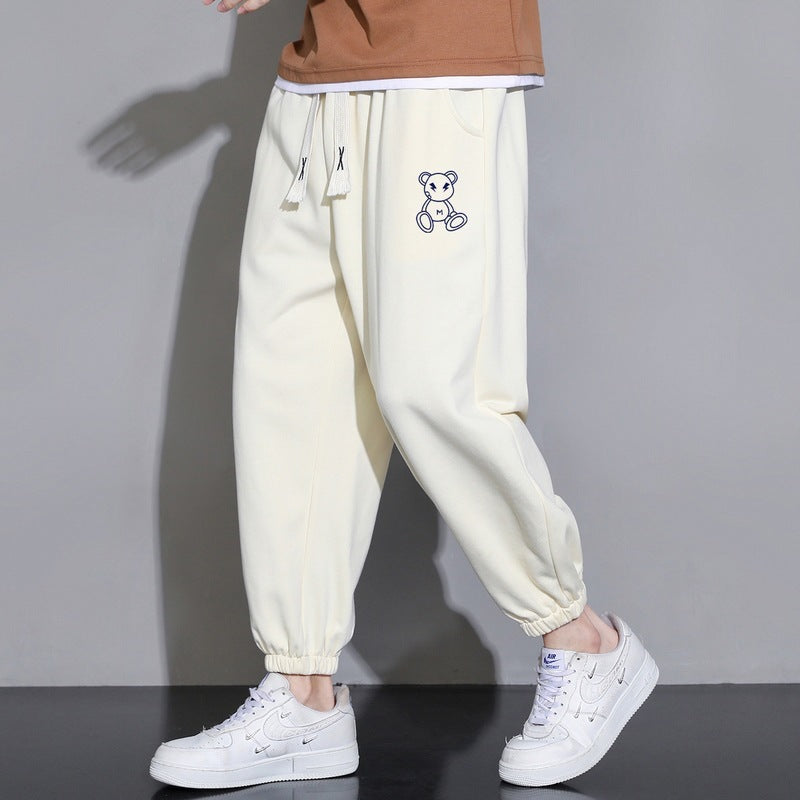 Cropped Casual Loose Tapered Pants