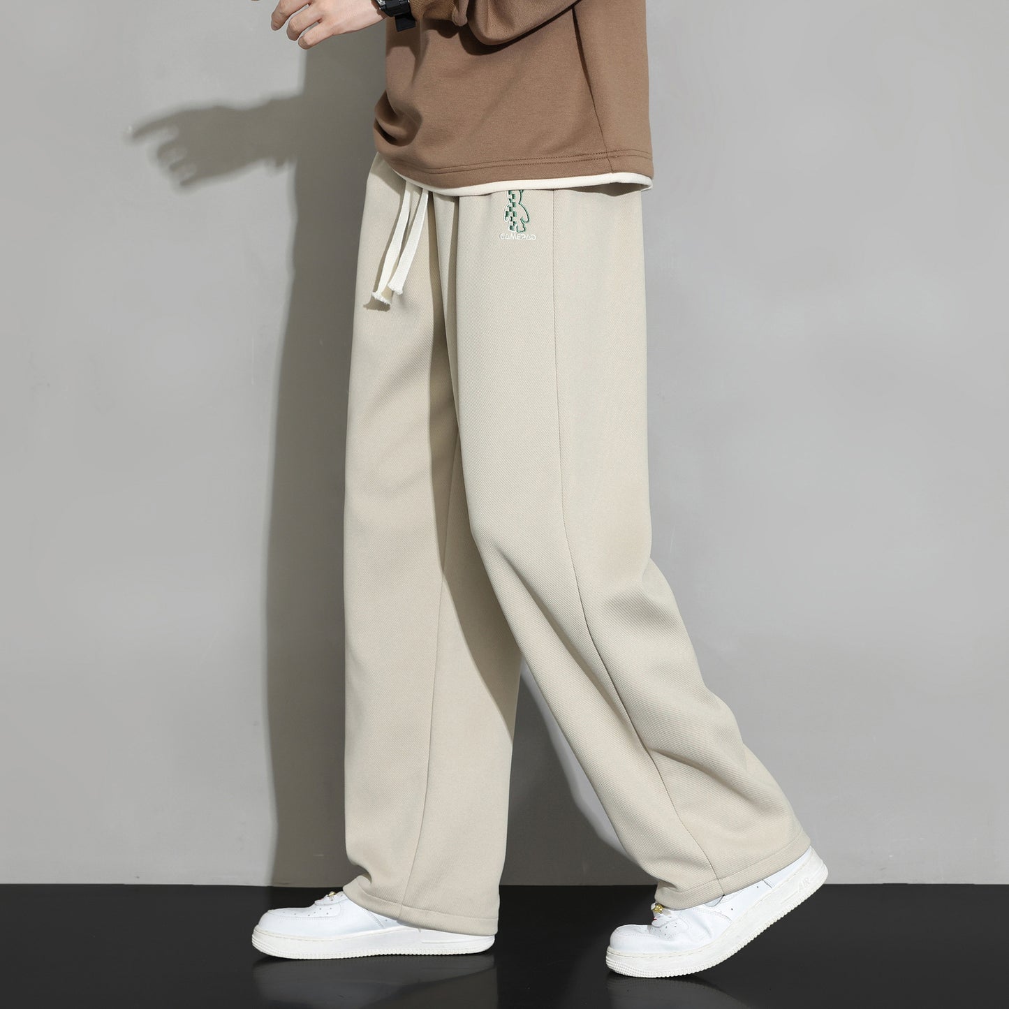 Straight Casual Sweatpants - Loose Wide-Leg Sports Trousers