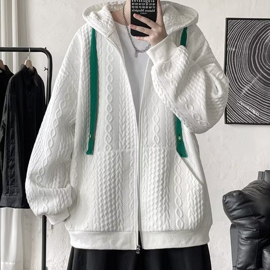 Unisex Casual Loose-Fit Cardigan Sweater