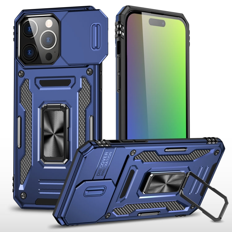 Armor PC + TPU Camera Shield Phone Case, For iPhone 16 Pro Max, For iPhone 16 Pro, For iPhone 16 Plus, For iPhone 16