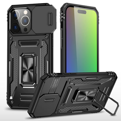 Armor PC + TPU Camera Shield Phone Case, For iPhone 16 Pro Max, For iPhone 16 Pro, For iPhone 16 Plus, For iPhone 16