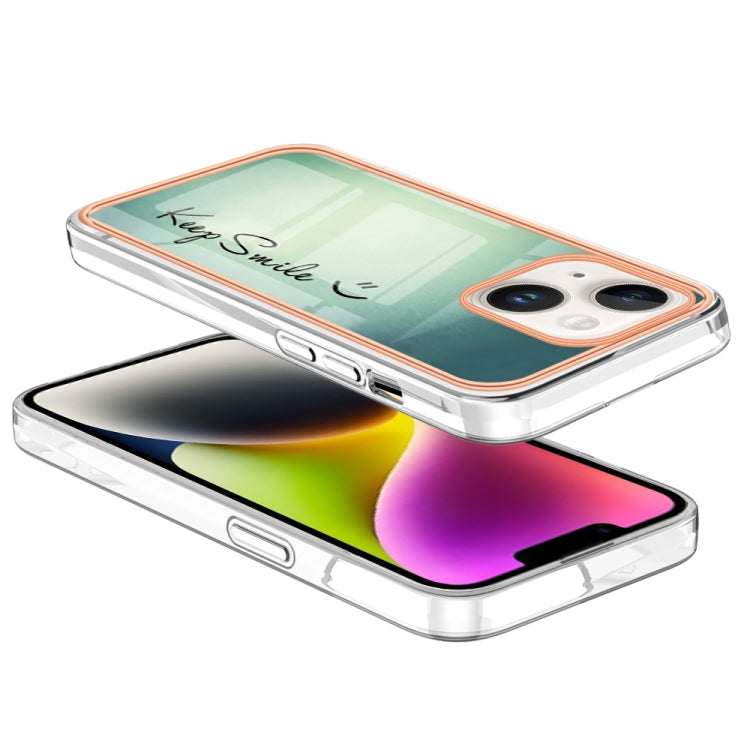 Electroplating Marble Dual-side IMD Phone Case, For iPhone 14 Plus, For iPhone 14, For iPhone 14 Pro, For iPhone 14 Pro Max