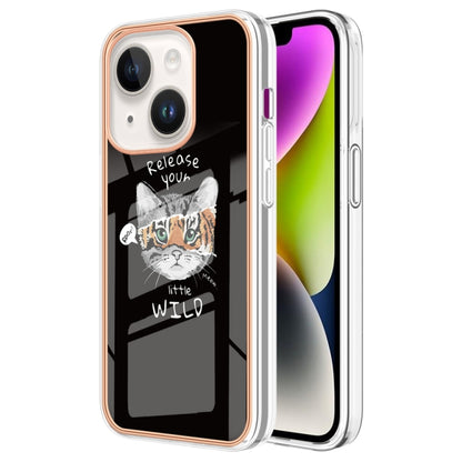 Electroplating Marble Dual-side IMD Phone Case, For iPhone 14 Plus, For iPhone 14, For iPhone 14 Pro, For iPhone 14 Pro Max