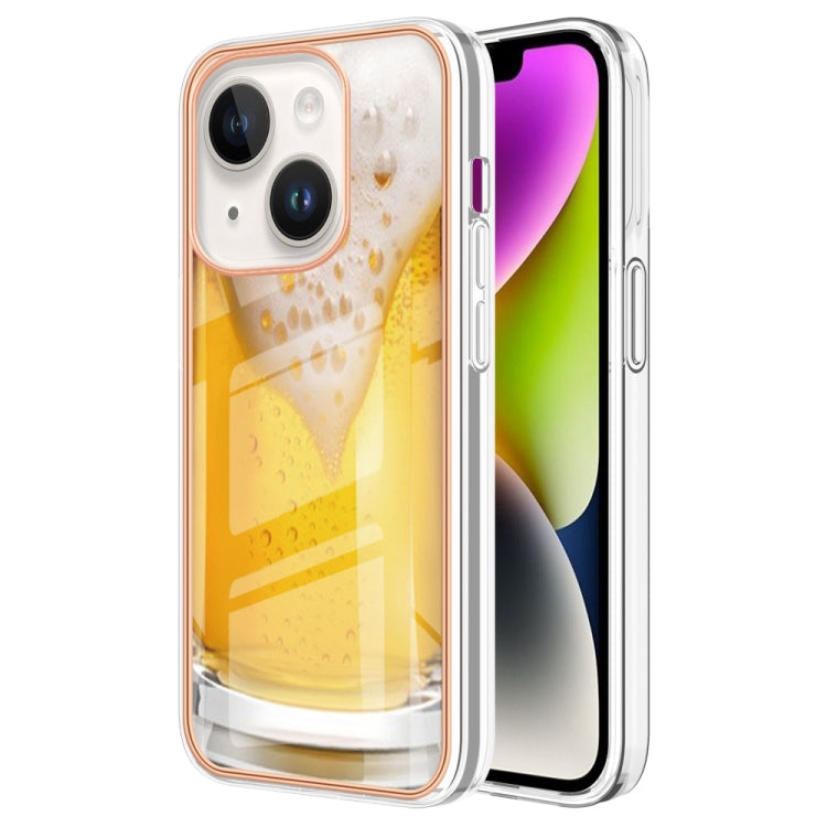 Electroplating Marble Dual-side IMD Phone Case, For iPhone 14 Plus, For iPhone 14, For iPhone 14 Pro, For iPhone 14 Pro Max