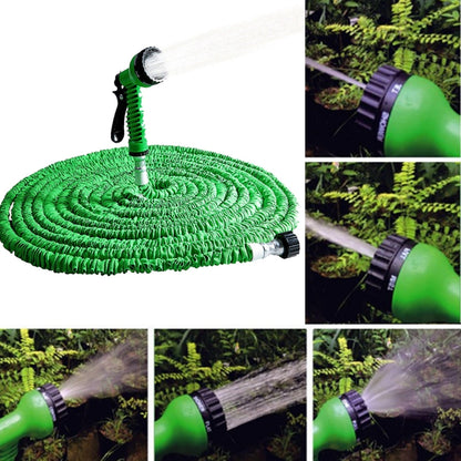 15-45m Telescopic Pipe Expandable Magic Flexible Garden Watering Hose with Spray Gun Set, 15-45m