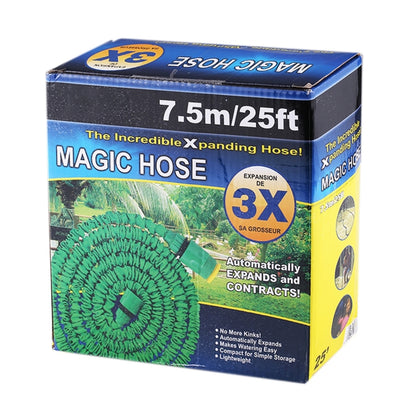 15-45m Telescopic Pipe Expandable Magic Flexible Garden Watering Hose with Spray Gun Set, 15-45m