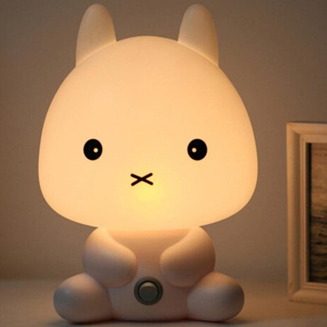 Baby Bedroom Lamps Night Light Cartoon Pets Pvc Plastic Sleep Led Kid Lamp Bulb, US, EU