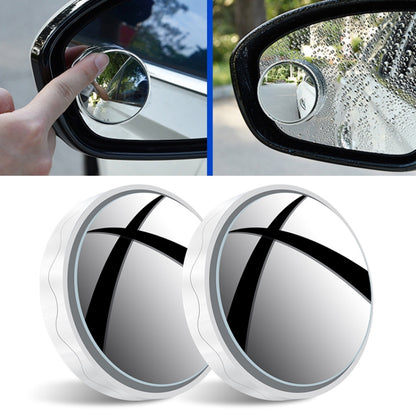 1pair Reversing Mirror Small Round Mirror HD Large View Suction Cup Blind Spot Mirror, Size: 5.5x1.7cm(Black), Size: 5.5x1.7cm(White), Size: 5.5x1.7cm(Silver)