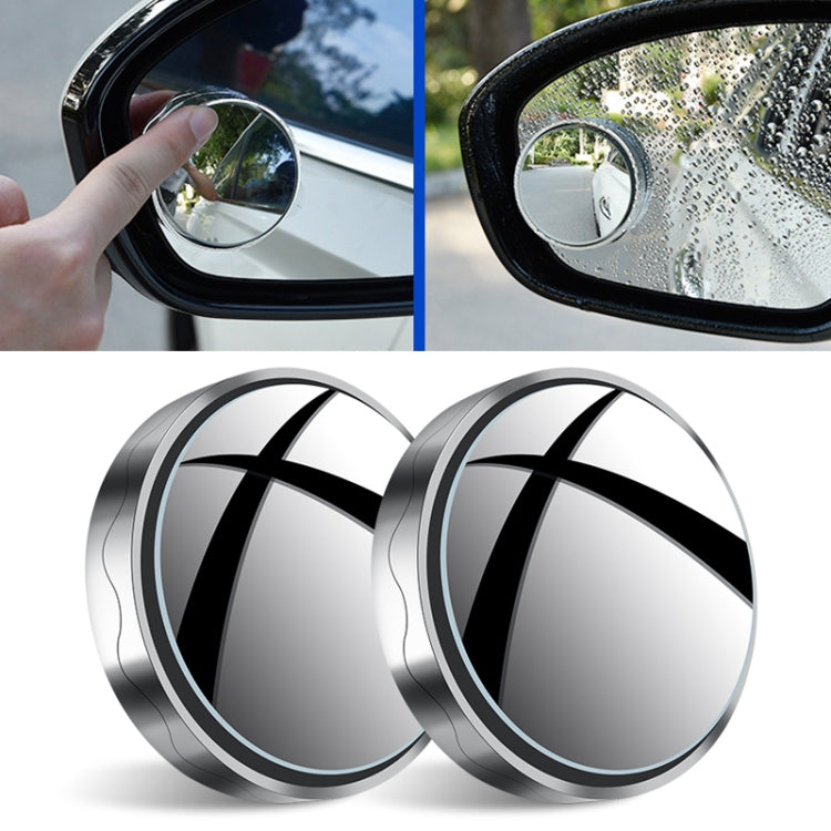 1pair Reversing Mirror Small Round Mirror HD Large View Suction Cup Blind Spot Mirror, Size: 5.5x1.7cm(Black), Size: 5.5x1.7cm(White), Size: 5.5x1.7cm(Silver)