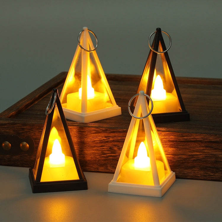 Cubic Triangle LED Electronic Candle Lights Pyramid Party Atmosphere Decoration Lamps