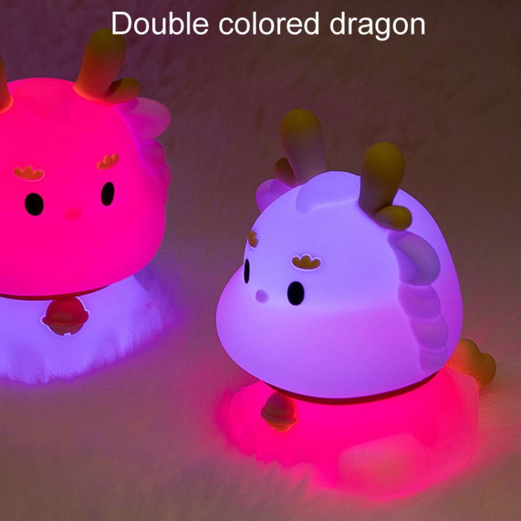 Dragon Silicone Sleeping Night Light Childrens Gift USB Rechargeable Ambient Lantern, Pat Model