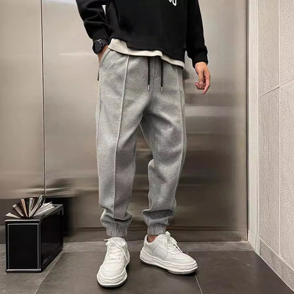 Thickened Ankle-Tied Drawstring Leisure Sweatpants