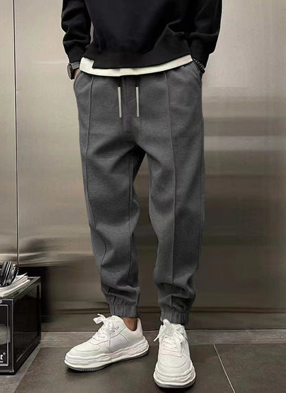 Thickened Ankle-Tied Drawstring Leisure Sweatpants