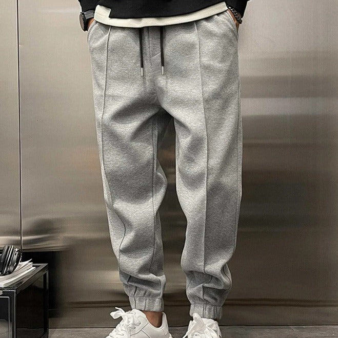 Thickened Ankle-Tied Drawstring Leisure Sweatpants