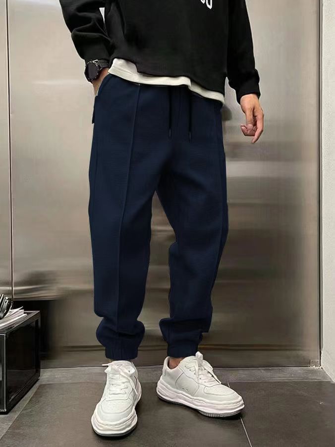 Thickened Ankle-Tied Drawstring Leisure Sweatpants