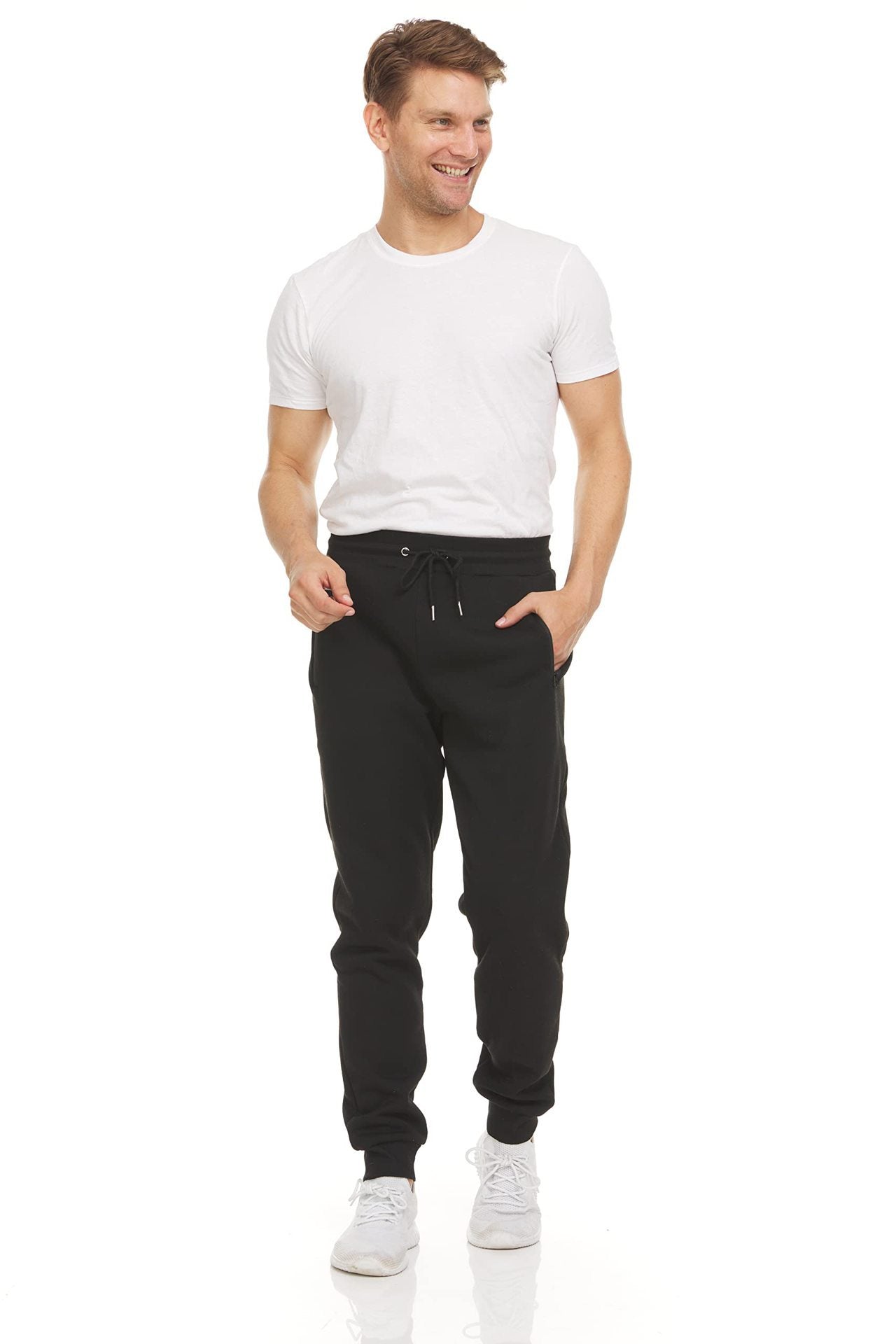 Men's Sports Casual Zipper Ankle-Tied Running Trousers