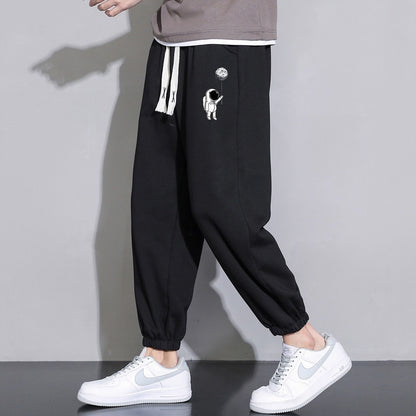 Cropped Casual Loose Tapered Pants