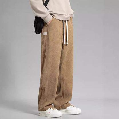 High Street Fashion Men's Wide-Leg Casual Pants