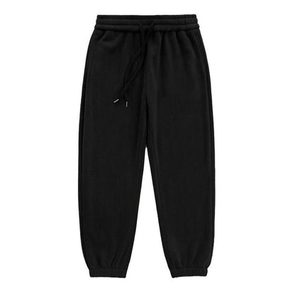 Winter Fleece-Lined Ankle-Tied Sweatpants for Men