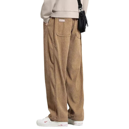 High Street Fashion Men's Wide-Leg Casual Pants