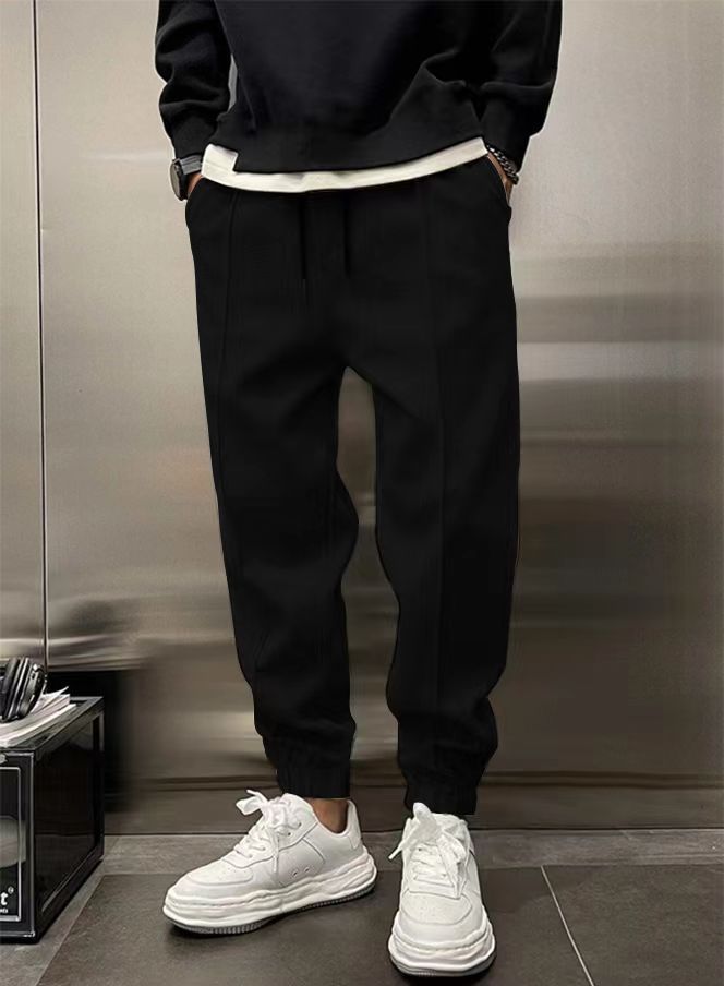 Thickened Ankle-Tied Drawstring Leisure Sweatpants