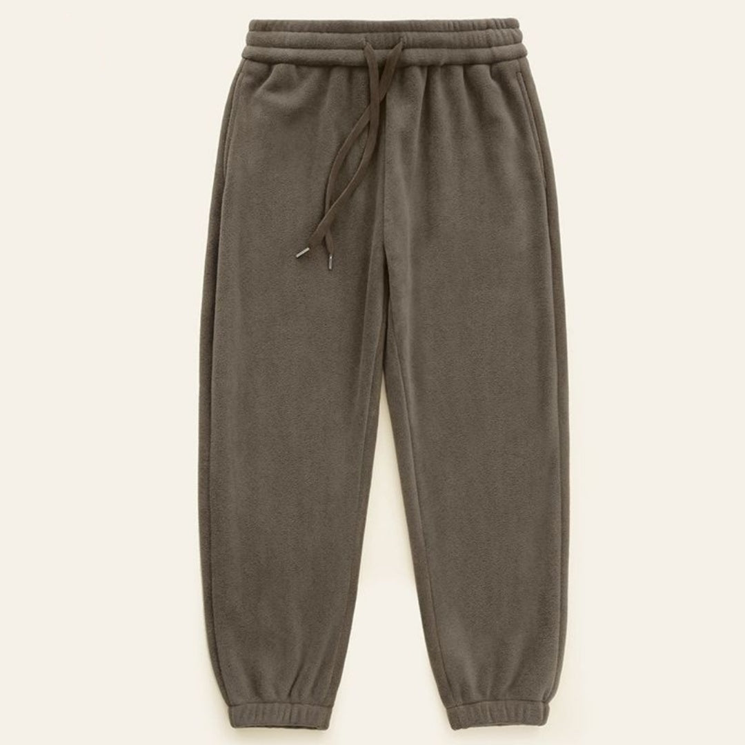 Winter Fleece-Lined Ankle-Tied Sweatpants for Men