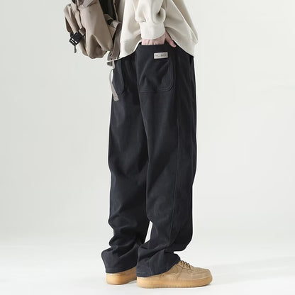 High Street Fashion Men's Wide-Leg Casual Pants