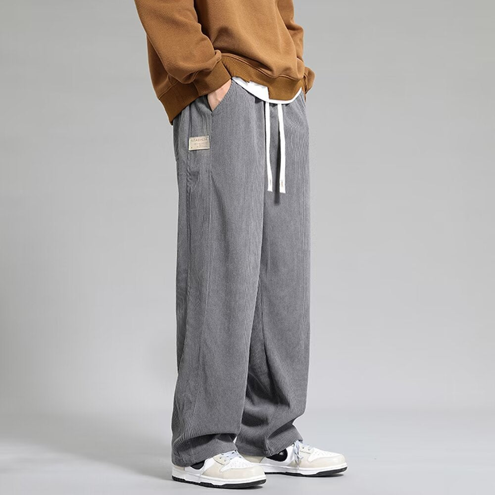 High Street Fashion Men's Wide-Leg Casual Pants