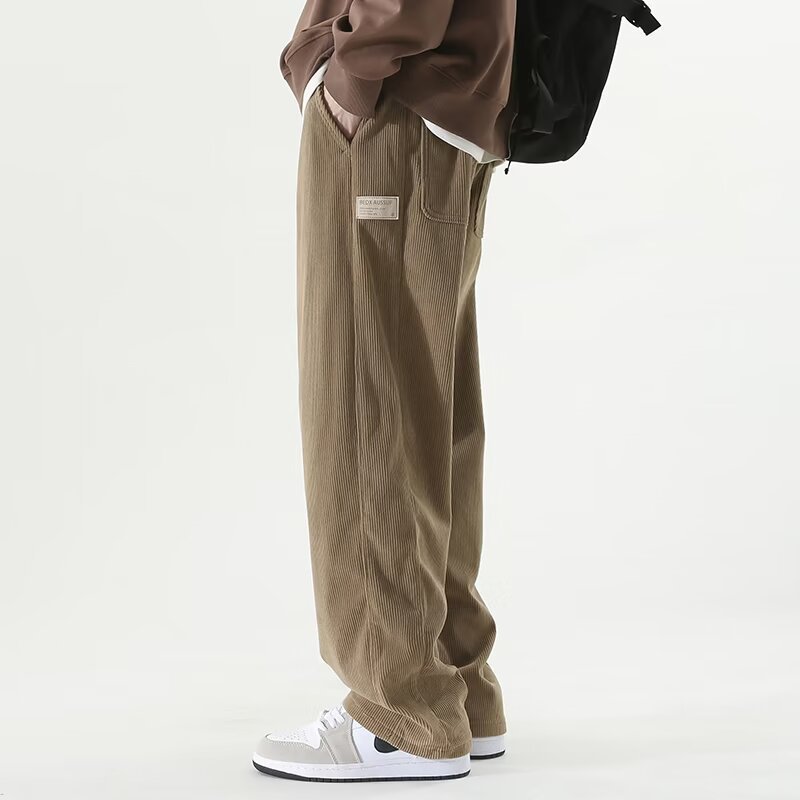 High Street Fashion Men's Wide-Leg Casual Pants